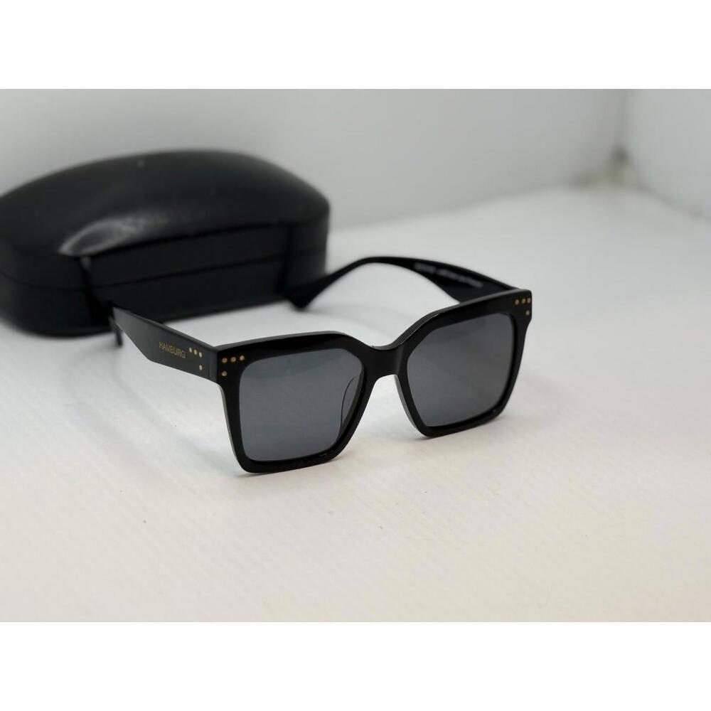 Rare RUPDENT Hamburg Polarized Sunglasses Matte Black 56-18-150 Square Unisex